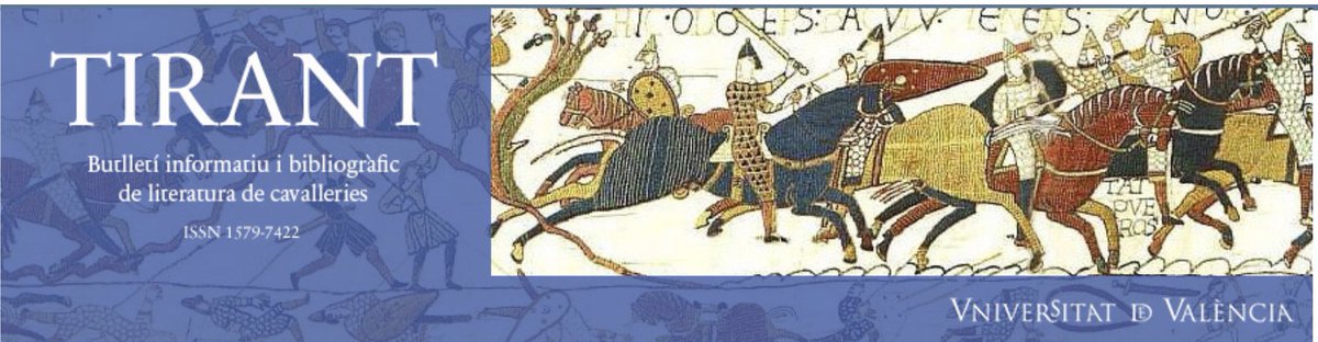 📜NOVEDAD BIBLIOGRÁFICA📜 

Hace unas semanas se publicó el número 27 (2024) de la revista _Tirant_. Incluye dos monográficos interesantísimos sobre imágenes e indumentarias.

turia.uv.es/index.php/Tira…