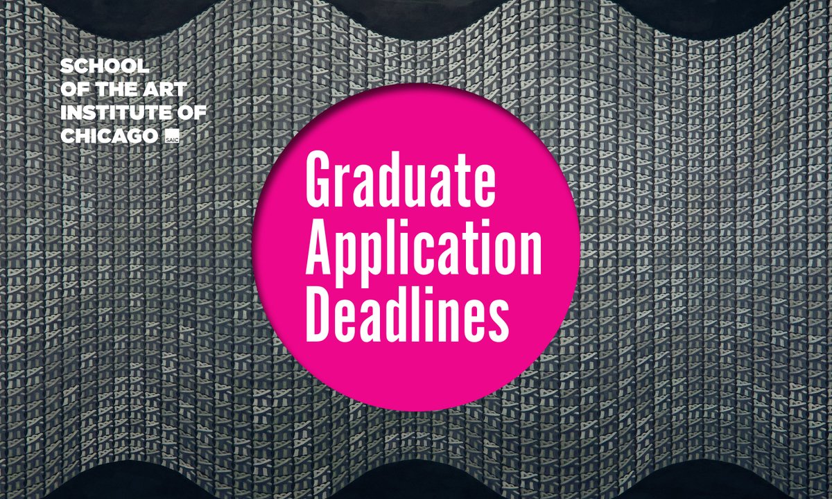 SAIC's Graduate Program application deadline is this Friday, January 10! See all program requirements and apply online at saic.edu/gradapp. 

image detail: Weiyang Gao.
