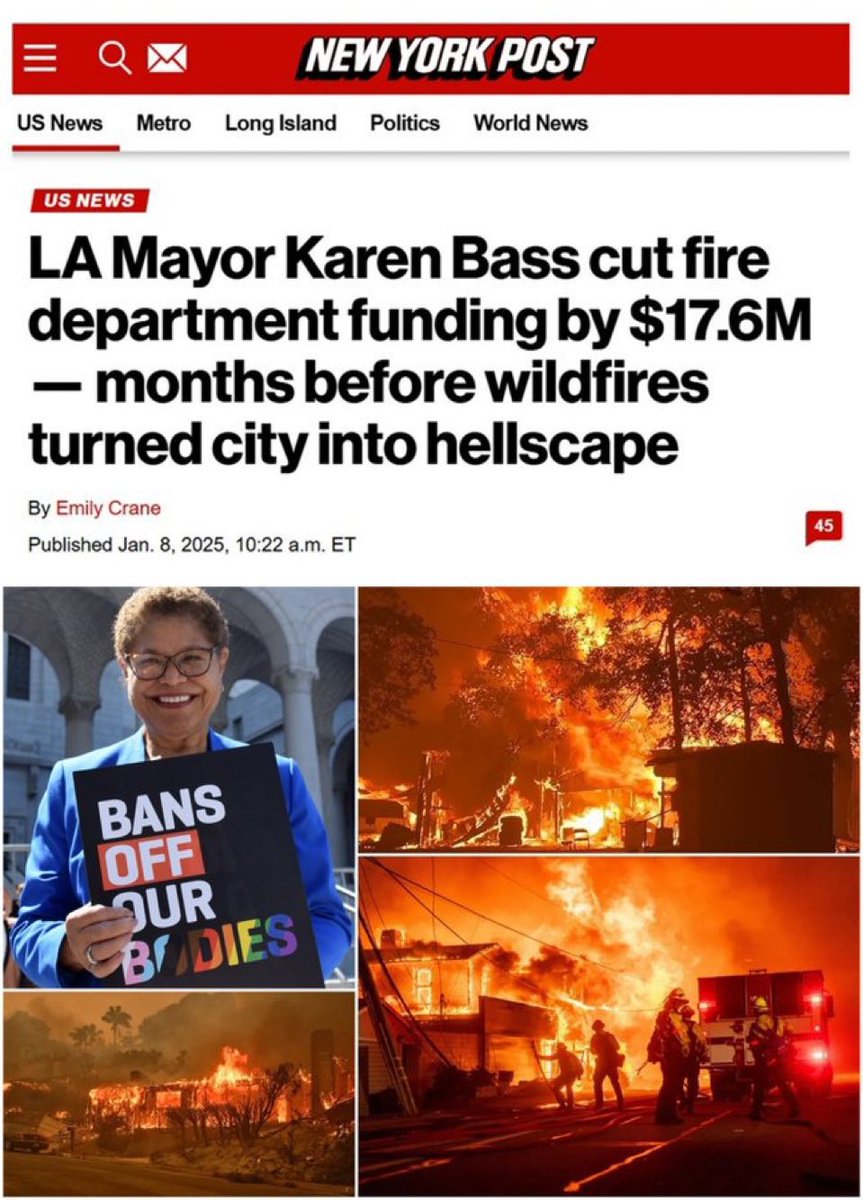 The Sate of California, County of Los Angeles and City of Los Angeles have gutted fire and police budgets while spending those funds on failed, woke policies. There must be change!