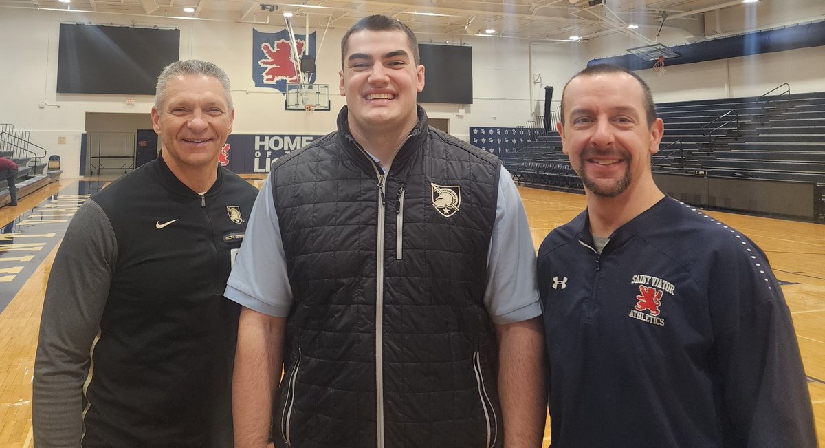 Thank you, Coach Monken, for a great visit and conversation today.  

It is a privilege to be able to pass on Ben Konopka, a scholar-athlete who has worked tirelessly, to a service academy, a football program, and a coach that I have unequivocal respect for.  

Go Army!