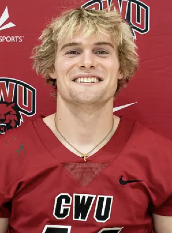 CentralWashU's tweet photo. 🏈 Big news for CWU Football! Senior standout Tanner Volk has been named a Cliff Harris Award finalist again, celebrating the best small college defensive players. 🎉 Read more: https://t.co/4JXWYIeqL9 #CWUFootball #CliffHarrisAward #WildcatPride https://t.co/bGQnv4AHjf