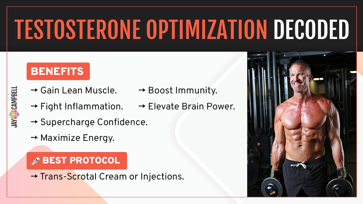 JayCampbell333's tweet image. Low #testosterone doesn’t have to be a normal part of aging. I’m in my 50s &amp;amp; feel better than most men half my age.

Learn the truth about #TestosteroneOptimization: loom.ly/eSRlTHU