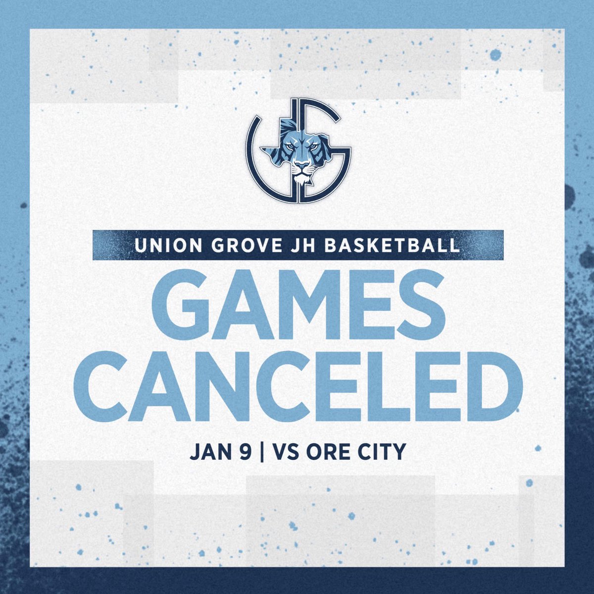 Tomorrow's JH Basketball Games vs Ore City have been canceled.
#PTP