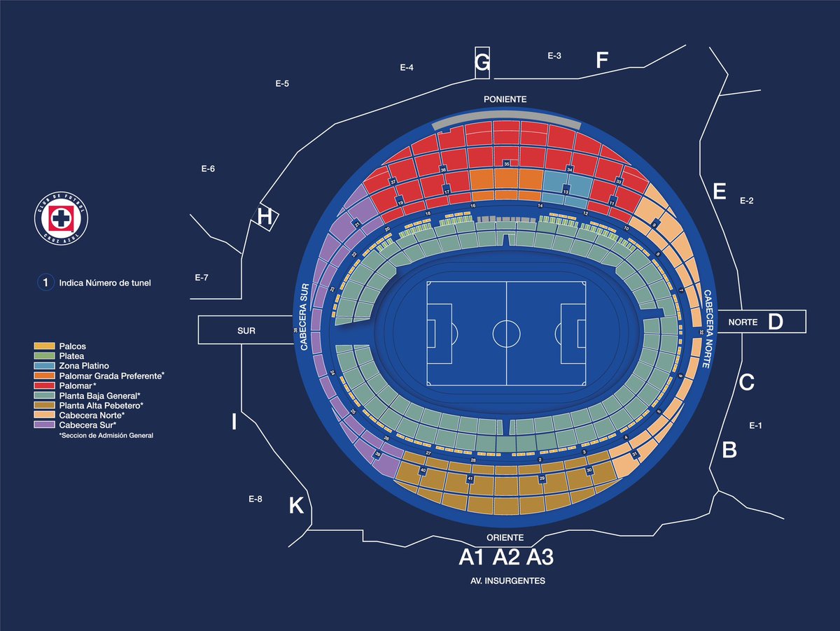 CruzAzul's tweet photo. Ubica en el mapa la zona de tu preferencia: https://t.co/HnWpsCNOnd