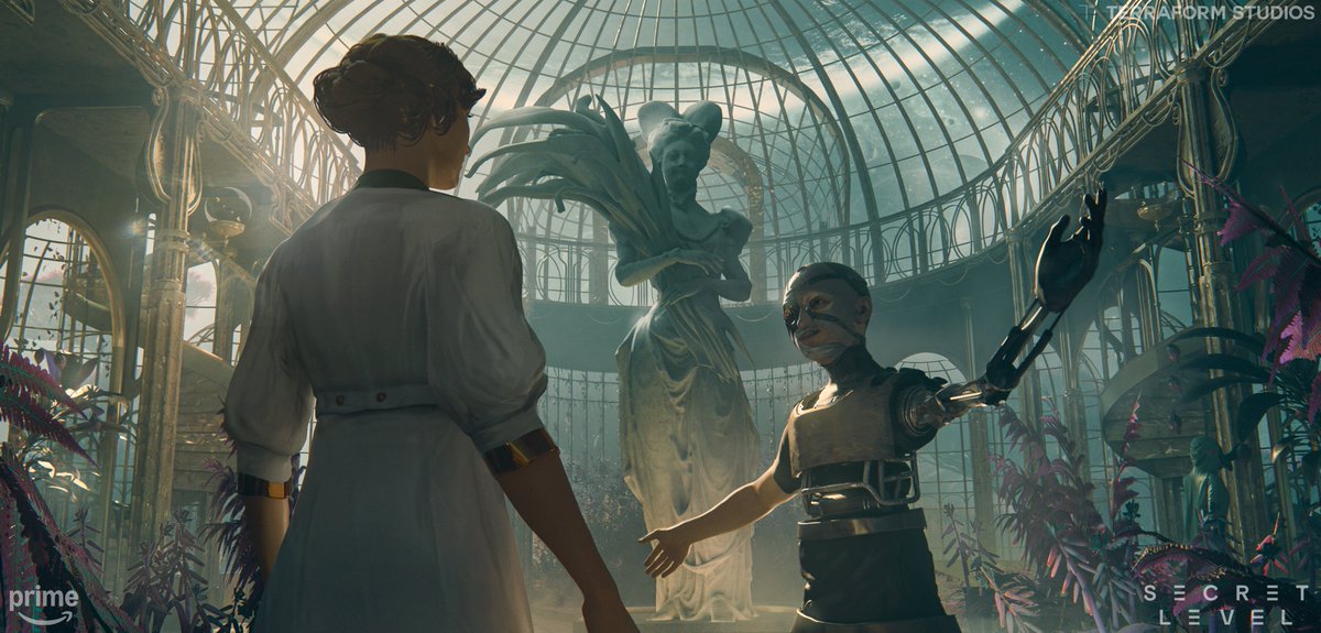 terraformart's tweet image. Auntie Cleo&apos;s designed for #SecretLevel, episode The Outer Worlds: The Company We Keep. Thanks to the GBK team for having us on the project!

Concept Artists: Alex Pi &amp;amp; Egor Posk 

AD: Dan Fadness

CD: Finnian MacManus @fmacmanus⁠

#primevideo #conceptart #artnouveau #scifi