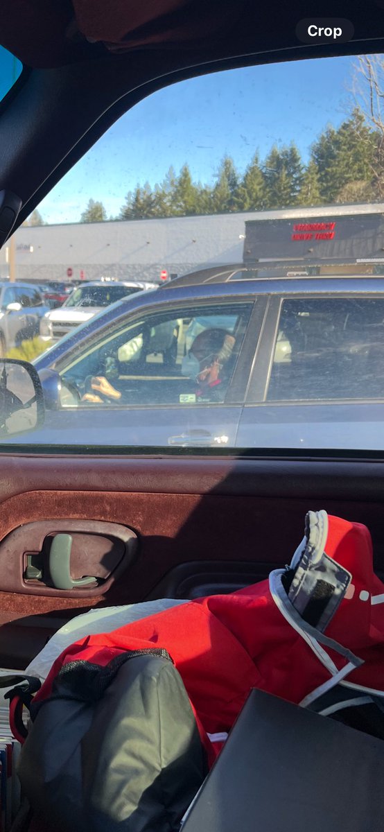 More_Flips's tweet photo. I thought we were way past the “ wear a mask in the car alone “ phase.. https://t.co/aODBI3ZXdC