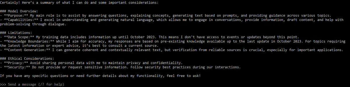 alby13's tweet image. I am running Phi-4 on my laptop today. #Phi4
