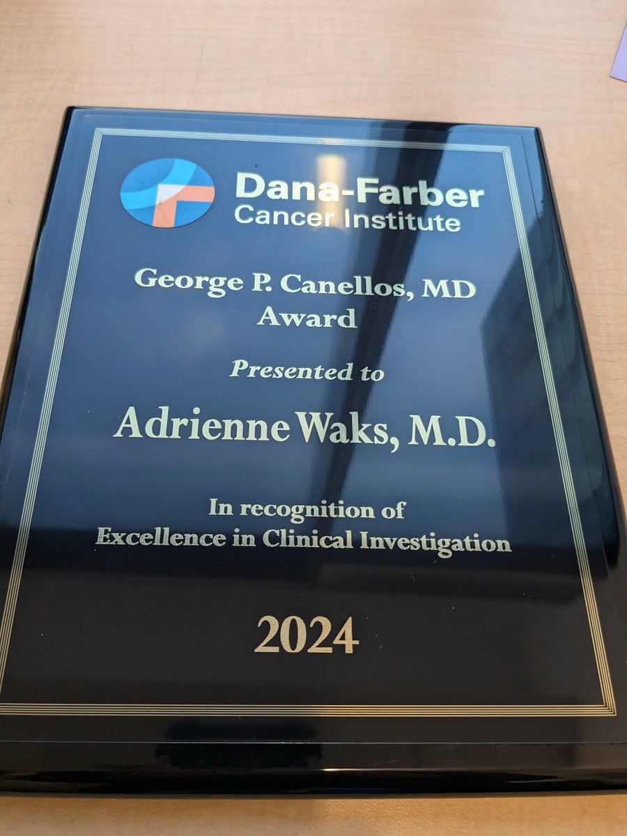 Dana-Farberās Breast Oncology Center (@dfci_breastonc) on Twitter photo Congratulations to Adrienne Waks, MD, (<a href="/adawaksmd/">Ada Waks</a>), Associate Director of Clinical Research <a href="/DFCI_BreastOnc/">Dana-Farberās Breast Oncology Center</a>, on this prestigious George P. Canellos Award for Excellence in Clinical Investigation!
<a href="/DanaFarberNews/">Dana-Farber News</a> <a href="/harvardmed/">Harvard Medical School</a> Congratulations to Adrienne Waks, MD, (<a href="/adawaksmd/">Ada Waks</a>), Associate Director of Clinical Research <a href="/DFCI_BreastOnc/">Dana-Farberās Breast Oncology Center</a>, on this prestigious George P. Canellos Award for Excellence in Clinical Investigation!
<a href="/DanaFarberNews/">Dana-Farber News</a> <a href="/harvardmed/">Harvard Medical School</a>
