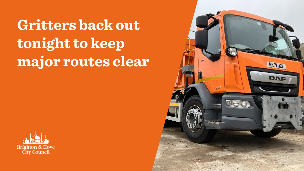 Drivers are back out gritting more roads tonight to keep major routes treated and clear, including bus routes and roads to hospitals and the city centre.

❗Remember that gritting doesn’t guarantee no ice. Please take care and check for disruption before you travel.
