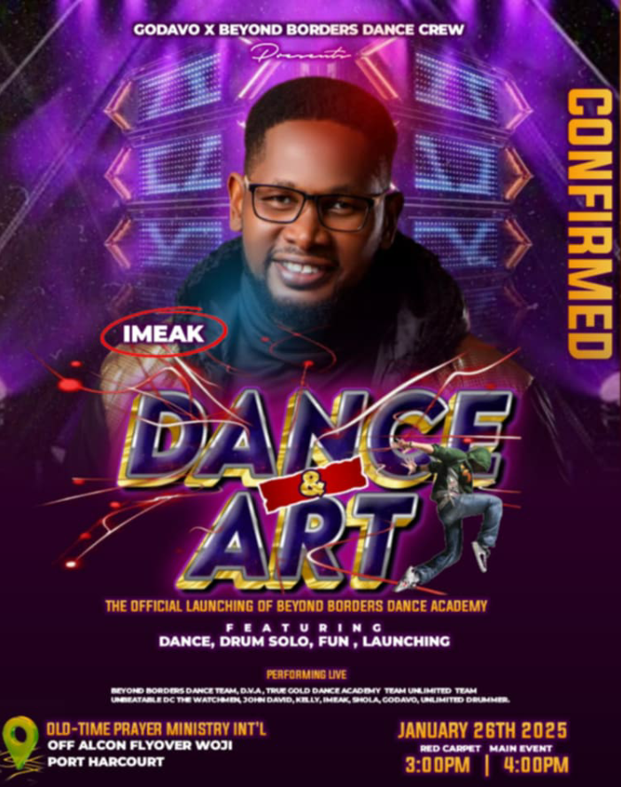 iamMrbss's tweet photo. #Dance&amp;Art 26 Jan!! Live In pH👇
😘😘👉👉Come Scream Loud And  Witness Crazy Dancing Moves From Top pH Dancers. Location 👉👉Oldtime Prayerministry Off Alcon Flyerover Woji pH. Don't Miss It.😘😘😘😘 https://t.co/m9REMaHTeW