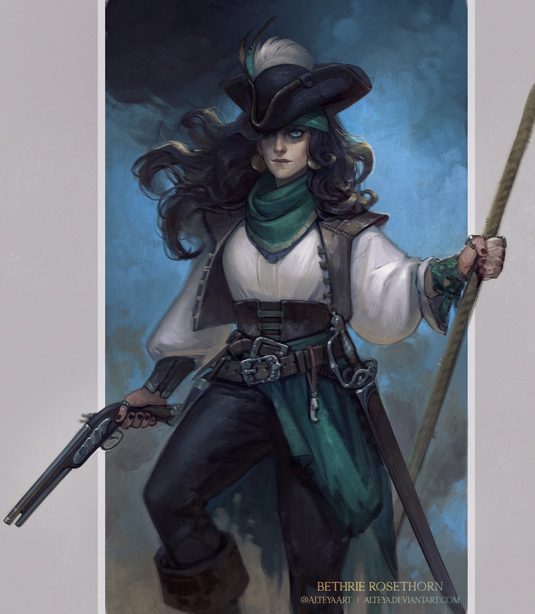 "This is not piracy! It's...undocumented trade. There is a difference."

Art by the ever lovely <a href="/AlteyaArt/">Alteya's Art Corner</a> 
#warhammer #art #blablabla