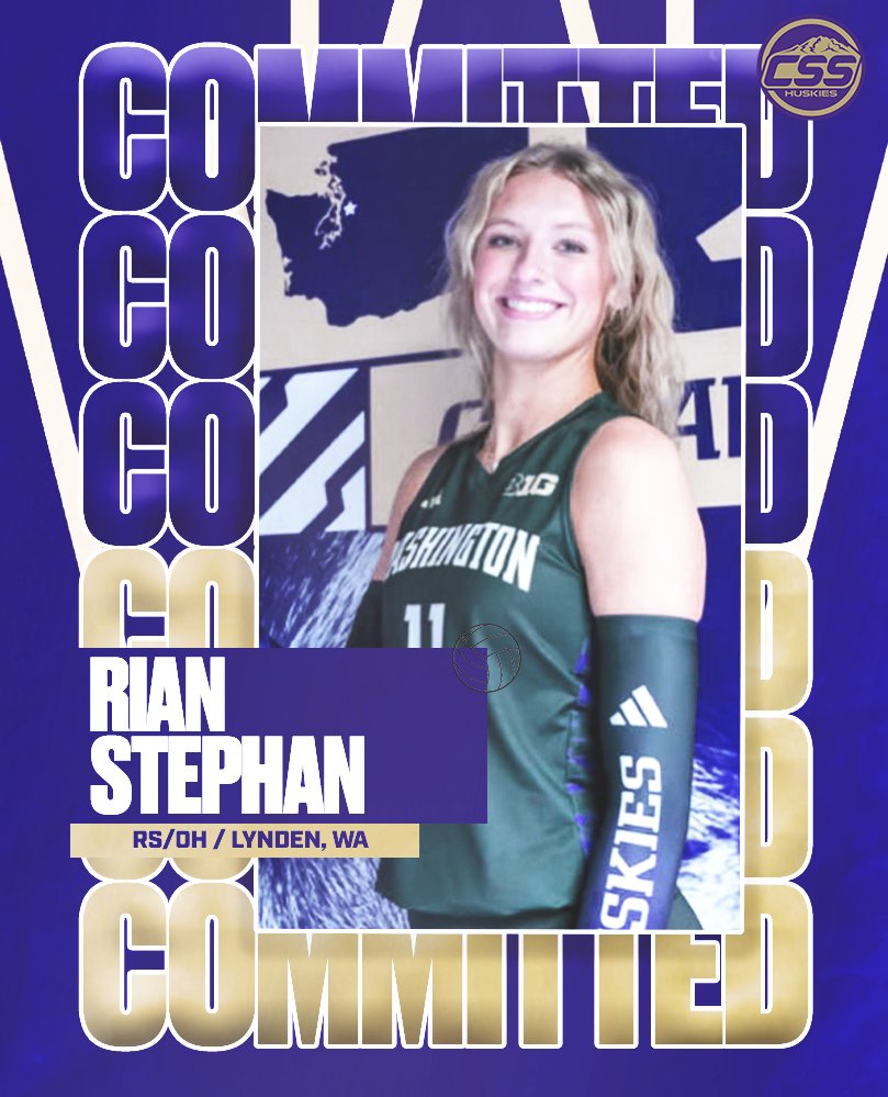 Yesterday, <a href="/UWVolleyball/">Washington Volleyball</a> secured the commitment of Lynden high school OH/RS Rian Stephan (<a href="/rianstephan_/">Rian Stephan</a>). 

Quality in state commitment for the Huskies, adding to their 2026 class.

Photo from Stephan's IG

#PointHuskies #GoHuskies