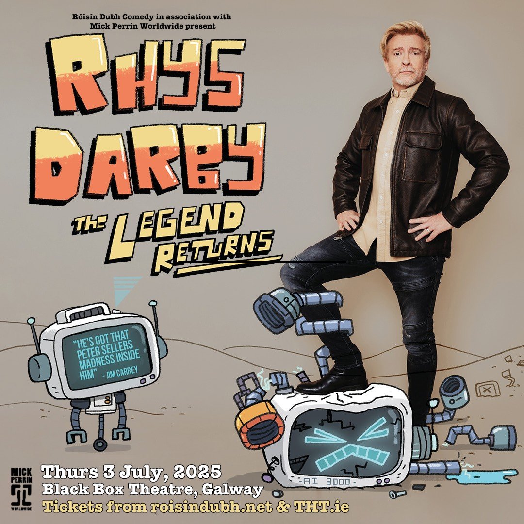 Róisín Dubh Comedy (@roisindubhcomed) on Twitter photo GOOD NEWS! 🇳🇿 Kiwi icon <a href="/rhysiedarby/">Rhys Darby</a> is returning to Galway on Thurs 3 July with his brand new stand-up show.
Tickets go on sale this Friday morning at 10am 🤖 GOOD NEWS! 🇳🇿 Kiwi icon <a href="/rhysiedarby/">Rhys Darby</a> is returning to Galway on Thurs 3 July with his brand new stand-up show.
Tickets go on sale this Friday morning at 10am 🤖