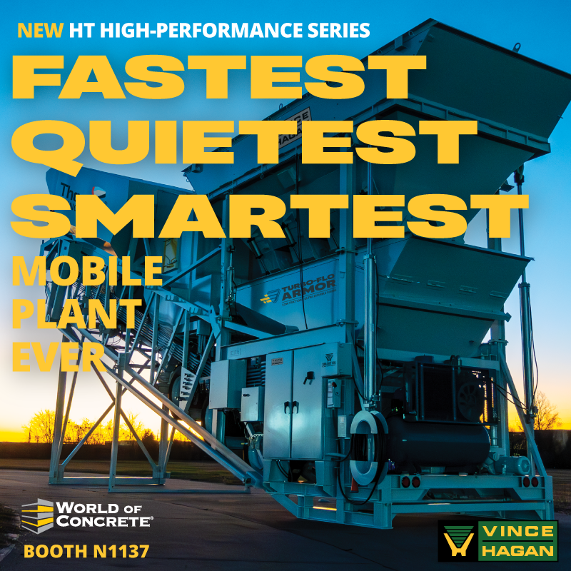 vincehaganco's tweet photo. Next week, learn what makes this new HT High-Performance Series the Fastest, Quietest, and Smartest mobile plant ever. Make sure you come see for yourself at #WoC2025 Booth N1137

#concrete #batchplants https://t.co/TrjoLPZeKj