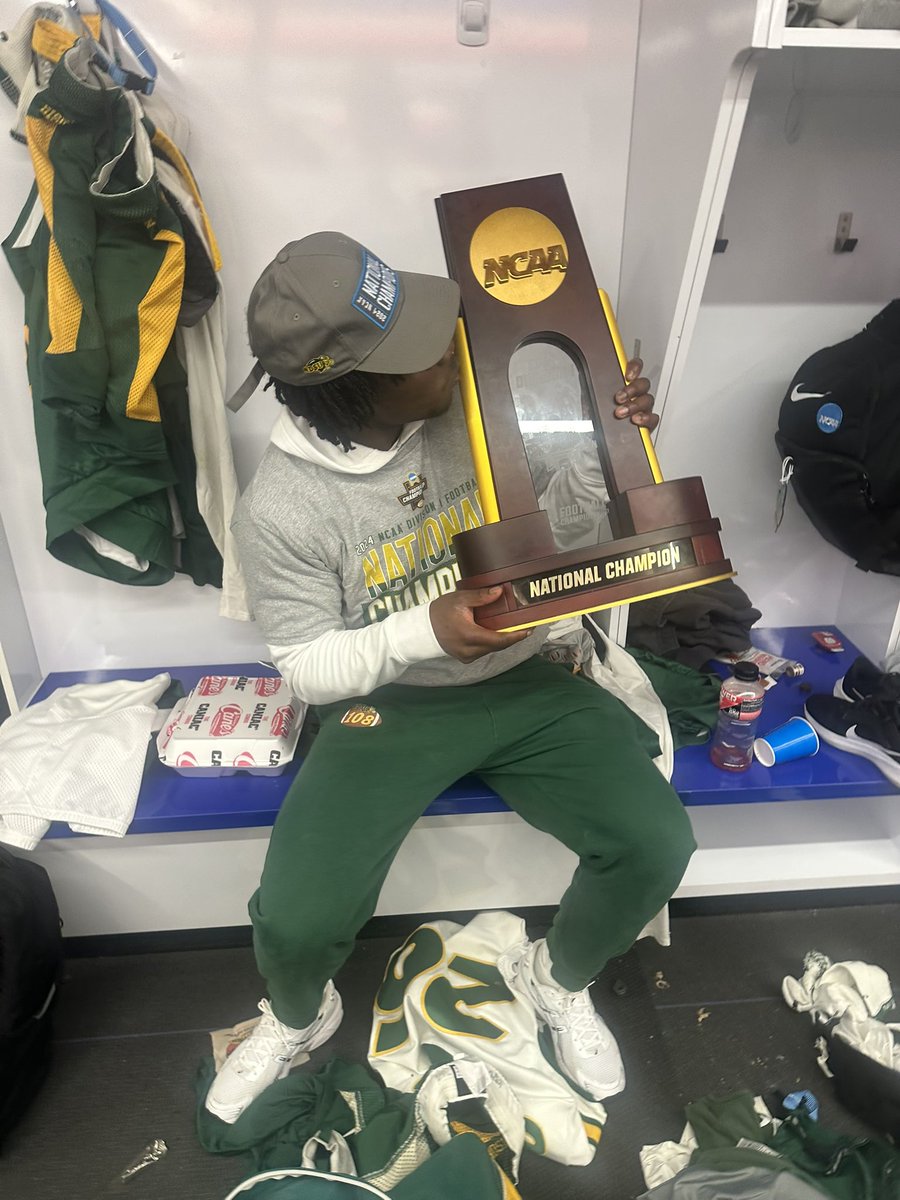 Congratulations to Warhill Lion Class of 2024 <a href="/TaylenEady/">Taylen Eady</a> and his ND State Bison teammates for winning the FCS National Championship
