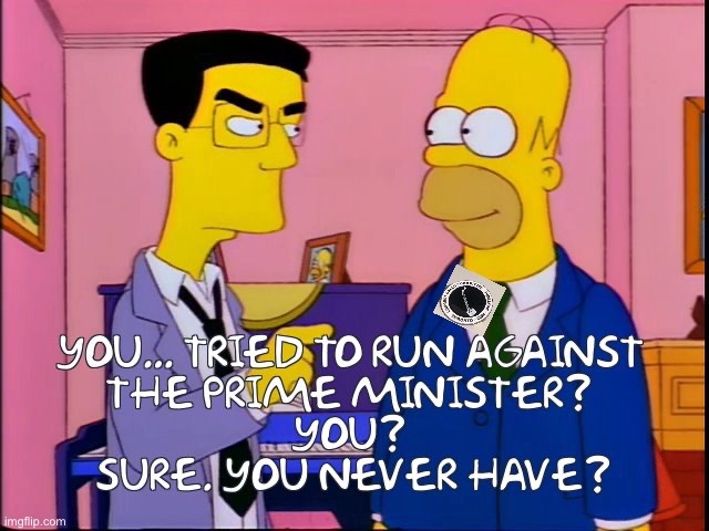 “Here’s the pin I got to commemorate the time I ran against the PM”
#cdnpoli