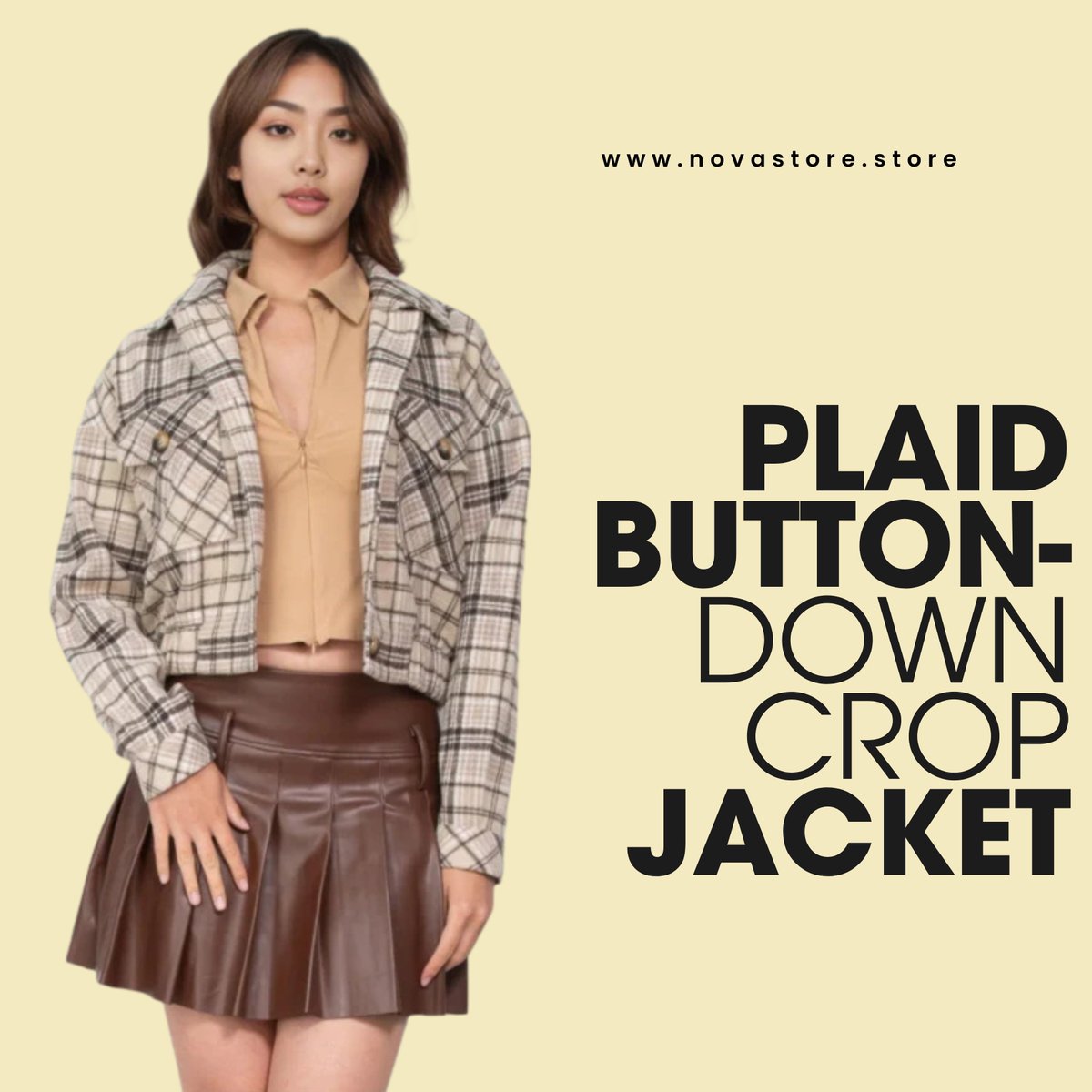 Nova_Store7's tweet image. Elevate your casual ensemble with our Plaid Button-Down Crop Jacket, a stylish piece designed to enhance your leisure moments with its classic charm. 
---
Order now.⬇️⬇️
🛍️ novastore.store/products/iri2-…
.
.
.
.
#plaidjacket #buttondownjacket #casualstyle #croppedjacket #beigeplaid