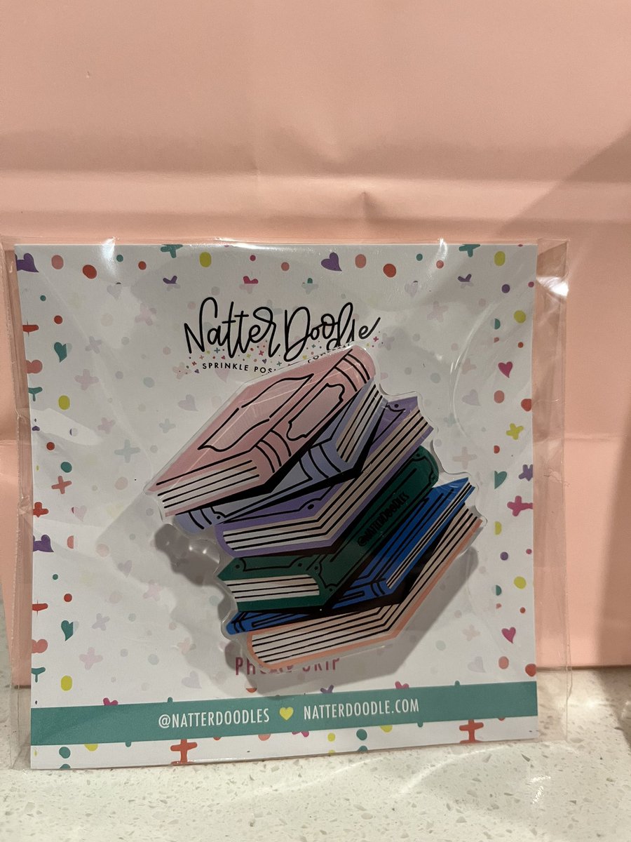 IvetteNDiaz's tweet photo. Got to visit the New Romantics bookstore for the first time! I was so excited I forgot to take pics except of my goodies. I love little treats like this. 
What little treats do you love to get yourself? Local bookstores support indie authors so support your local bookstores! https://t.co/b4G6b7a4u3