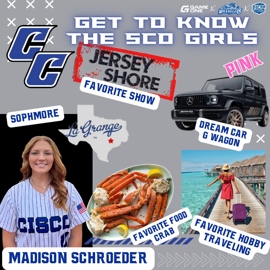 Another day closer to Gameday which means another day to meet another ScoGirl!
Say hello to Madison Schroeder, a Soph from La Grange, Tx!

#ScoGirlSB #WranglerUp