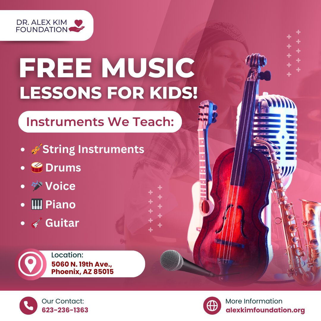 AKF_Phoenix's tweet image. Inspiring a love for music with our free lessons. Let's make beautiful music together! #MusicEducation #MusicIsLife #Music4All