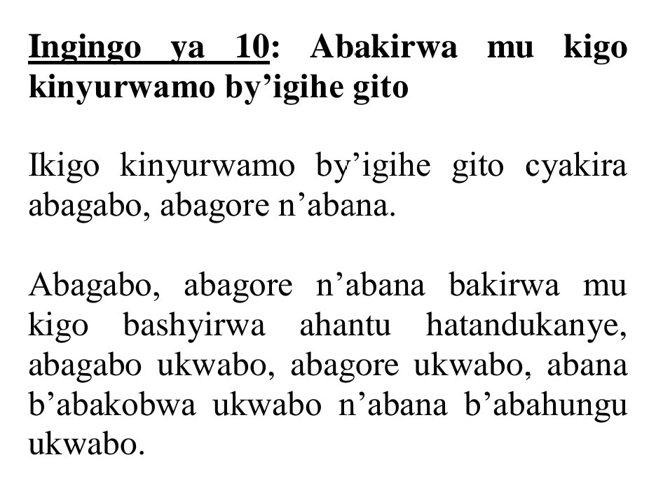 TalkLawRw's tweet photo. ITEKA RYA MINISITIRI RITEGANYA:
1.Igisobanuro cya #TransitCenter
2.Igisobanuro cy'inikorwa cg imyitwarire bibangamira abaturage
3.Abakirwa muri #TransitCenter
4.Igihe ntarengwa cyo #Gutoranya no #Kugororwa by'igihe gito
✅AKO KUNGANIRWA KAZATEKEREZWEHO
#RwoT #RwoX #Rwanda https://t.co/DXdhJCcHay