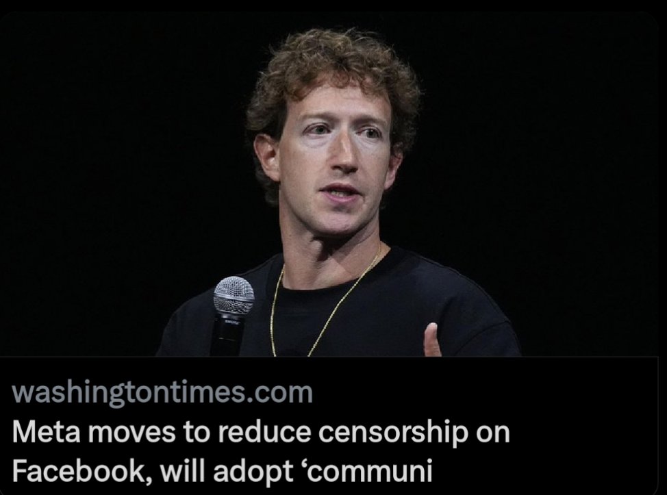 Meta said it is lifting restrictions on topics that are “part of mainstream discourse” and will focus its enforcement efforts on illegal and “high-severity violations,” such as terrorism, child sexual exploitation, drugs, fraud and scams. washingtontimes.com/news/2025/jan/… #Meta #Facebook