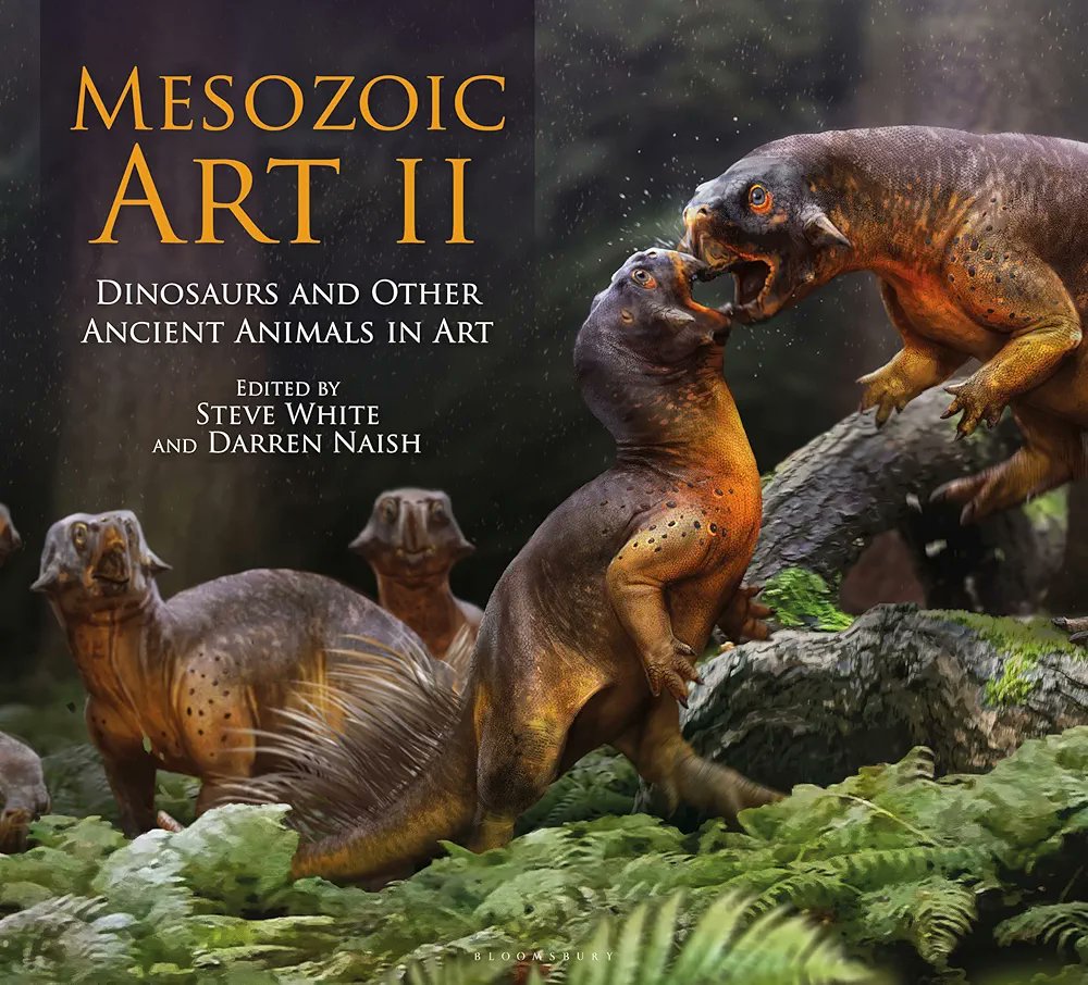 Darren Naish (@tetzoo) on Twitter photo Here's the final cover we're going with on #MesozoicArtII, featuring an image by Anthony Hutchings. The book is already available for preorder online. Out September 2025, and oh boy is it a thing of beauty. #palaeoart #paleoart #books #dinosaurs Here's the final cover we're going with on #MesozoicArtII, featuring an image by Anthony Hutchings. The book is already available for preorder online. Out September 2025, and oh boy is it a thing of beauty. #palaeoart #paleoart #books #dinosaurs