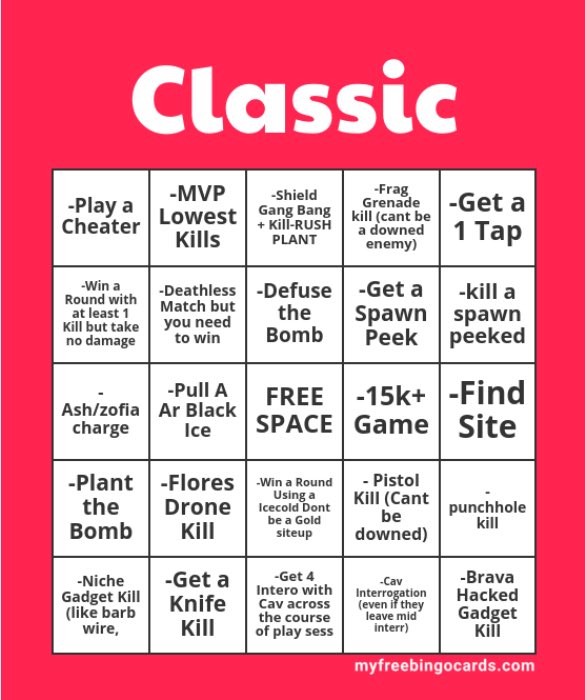 P3NGU1N (@p3ngu1nr6) on Twitter photo Going live on the <a href="/GamerAdvantage/">Gamer Advantage</a> twitch in about an hour to play some siege bingo. Loser’s have to spin the bean boozled wheel. This is my card for tonight praying I don’t lose 🙏 Going live on the <a href="/GamerAdvantage/">Gamer Advantage</a> twitch in about an hour to play some siege bingo. Loser’s have to spin the bean boozled wheel. This is my card for tonight praying I don’t lose 🙏