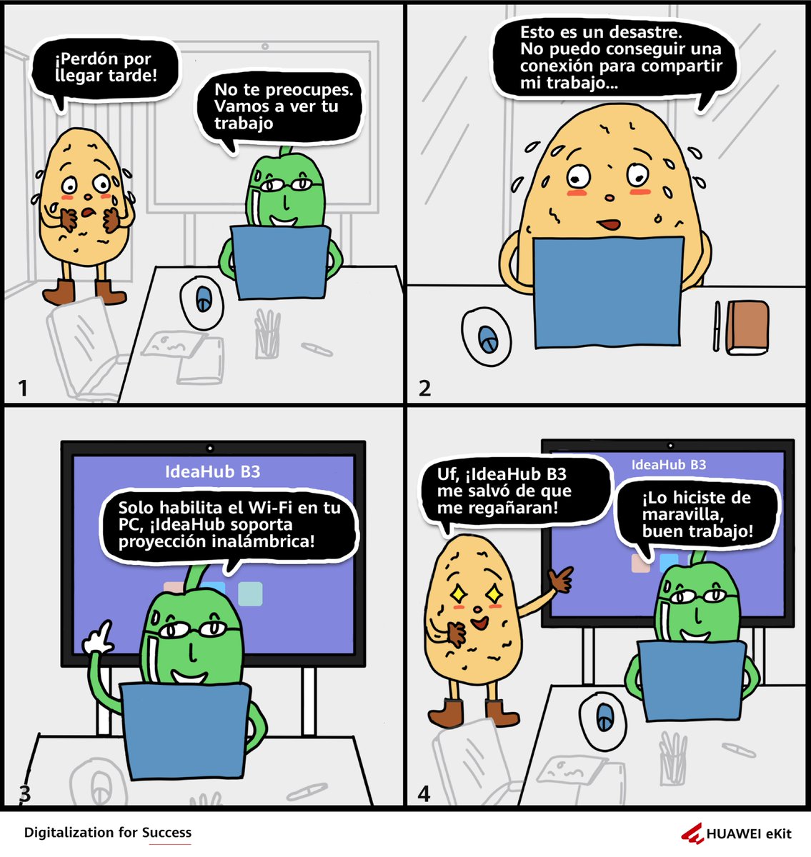 HuaweiEntLac's tweet image. ¡¿Quién necesita conexión cuando tienes proyección directa?! ¡#Huawei IdeaHub B3 es el versátil punto final de conferencia y visualización para la oficina inteligente de hoy!
Conoce más: bit.ly/40mVJMy
#TechToon #GITEXGLOBAL #HuaweiGITEX #InnovateForImpact