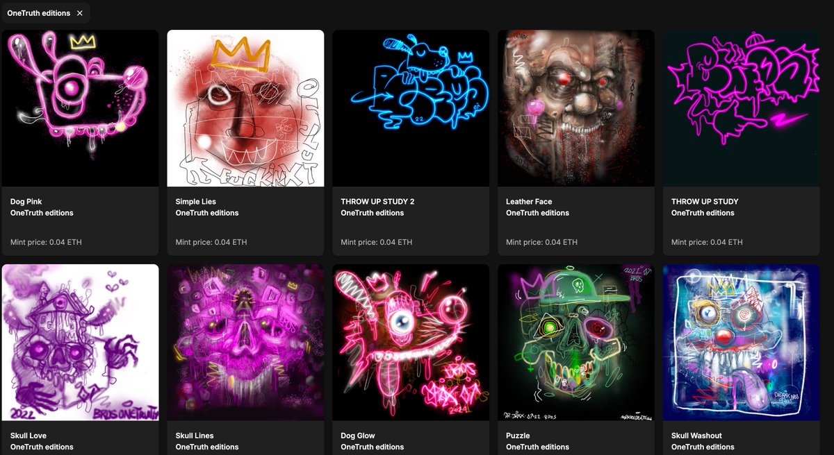 fuzbucket's tweet image. This remember the fun we had trying to find a name that could be unique and approved.

Still got Fuzbucket from mint, added Bubba to keep him company. Also have the complete set of 30 editions @OneTruthNFT released. Some of which are in edition size of 1; does that make them 1/1?