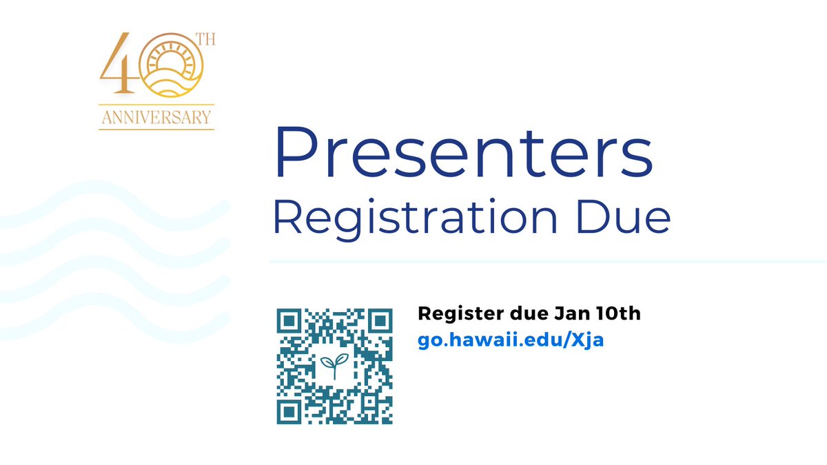 PacRimHawaii's tweet photo. TODAY presenters registration is due at https://t.co/RmvwtDTsb8

#PacRim2025 #Presenter #Registeration https://t.co/pccbc0Iu6y