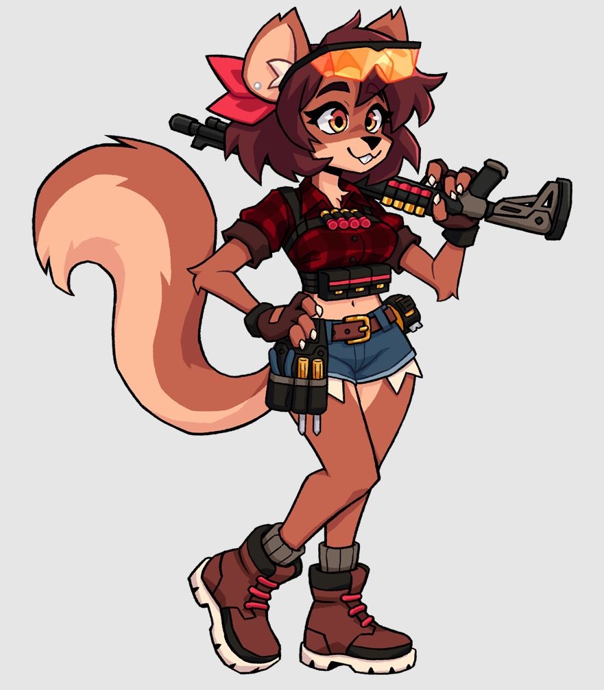 Caution! Squirrel girls at work! 🚧 🐿️