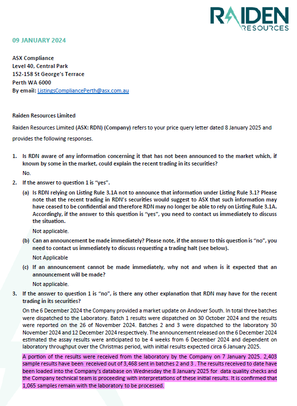 ChuckChunder007's tweet image. After running from 1 cent to an intraday high of 1.6 cents on heavy volume of 59m shares, $RDN responds to the @ASX that it is not aware of any information which could explain the trading despite receiving ~2,400 assay results the previous day. I assume a trading halt would have…