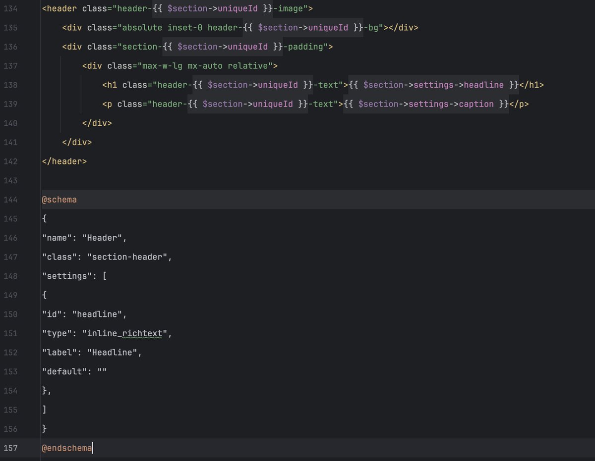 Hey <a href="/phpstorm/">PhpStorm, a JetBrains IDE</a>, question. Using Laravel Blade, I have a custom directive called `<a href="/schema/">Ezra Pagel</a>` `@endschema` with JSON in the middle. For the life of me I cannot figure out how to get JSON code formatting/highlighting within the directive. Any suggestions?