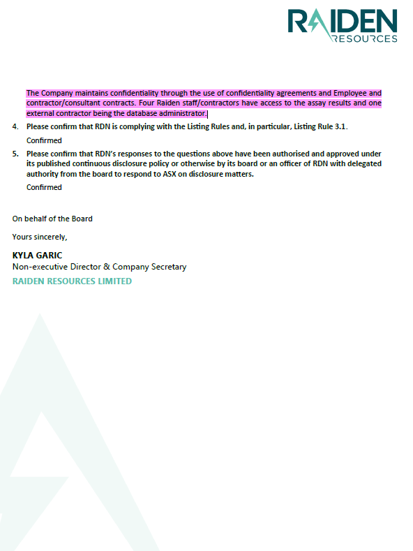 ChuckChunder007's tweet image. After running from 1 cent to an intraday high of 1.6 cents on heavy volume of 59m shares, $RDN responds to the @ASX that it is not aware of any information which could explain the trading despite receiving ~2,400 assay results the previous day. I assume a trading halt would have…