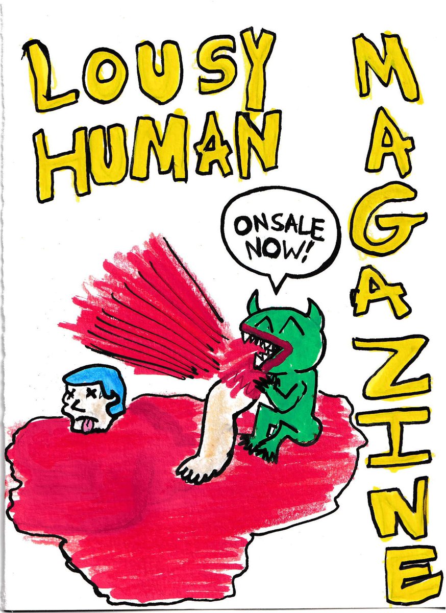 lousyhumanmag's tweet photo. Some magazines inspire. Ours will f*cking GET you. Subscribe to Lousy Human today for just $30—four issues of pure weirdness and a FREE tote bag.

https://t.co/yqVT1Pq70L

#Comedy #magazine #funny #zine #humor #lousyhuman #ad https://t.co/QXWgfesWXz