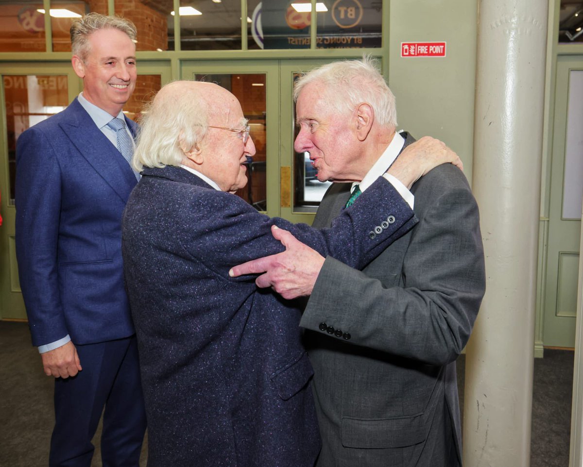 BT Ireland (@btinireland) on Twitter photo A special encounter - <a href="/Oldtonyscott/">Tony Scott</a>, co-founder of <a href="/BTYSTE/">BT Young Scientist</a> welcomes <a href="/PresidentIRL/">President of Ireland</a> Michael D. Higgins to the Opening Ceremony in the <a href="/TheRDS/">The RDS</a> today.
Two amazing champions of using science and technology for good, and an inspiration to all generations.
Legends.
#BTYSTE2025 A special encounter - <a href="/Oldtonyscott/">Tony Scott</a>, co-founder of <a href="/BTYSTE/">BT Young Scientist</a> welcomes <a href="/PresidentIRL/">President of Ireland</a> Michael D. Higgins to the Opening Ceremony in the <a href="/TheRDS/">The RDS</a> today.
Two amazing champions of using science and technology for good, and an inspiration to all generations.
Legends.
#BTYSTE2025