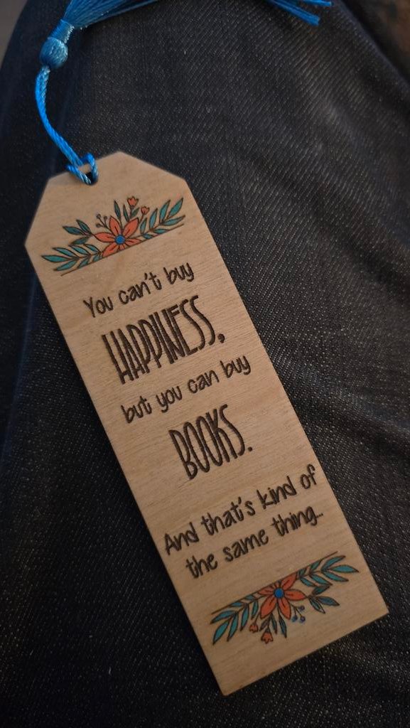 The_PBS's tweet image. Wooden bookmark given as a Christmas present... #trudat