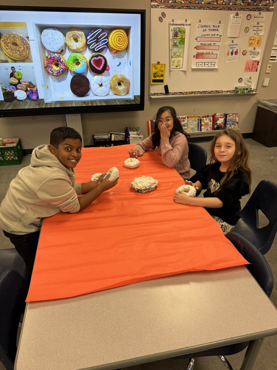 Our 4th grade <a href="/CockrellChamps/">Cockrell Elementary School</a> had a blast getting messy and creative today with donut sculptures! 🍩🎨 Nothing beats hands-on fun and imagination in the art room!