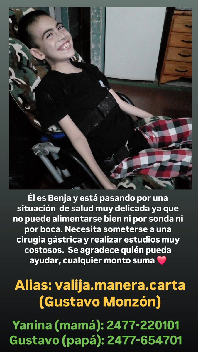 Gente, es el hijo de una amiga muy querida. Les agradezco mucho RT y quien pueda colaborar para su cirugía que debe realizarse de manera urgente. Gracias ❤️