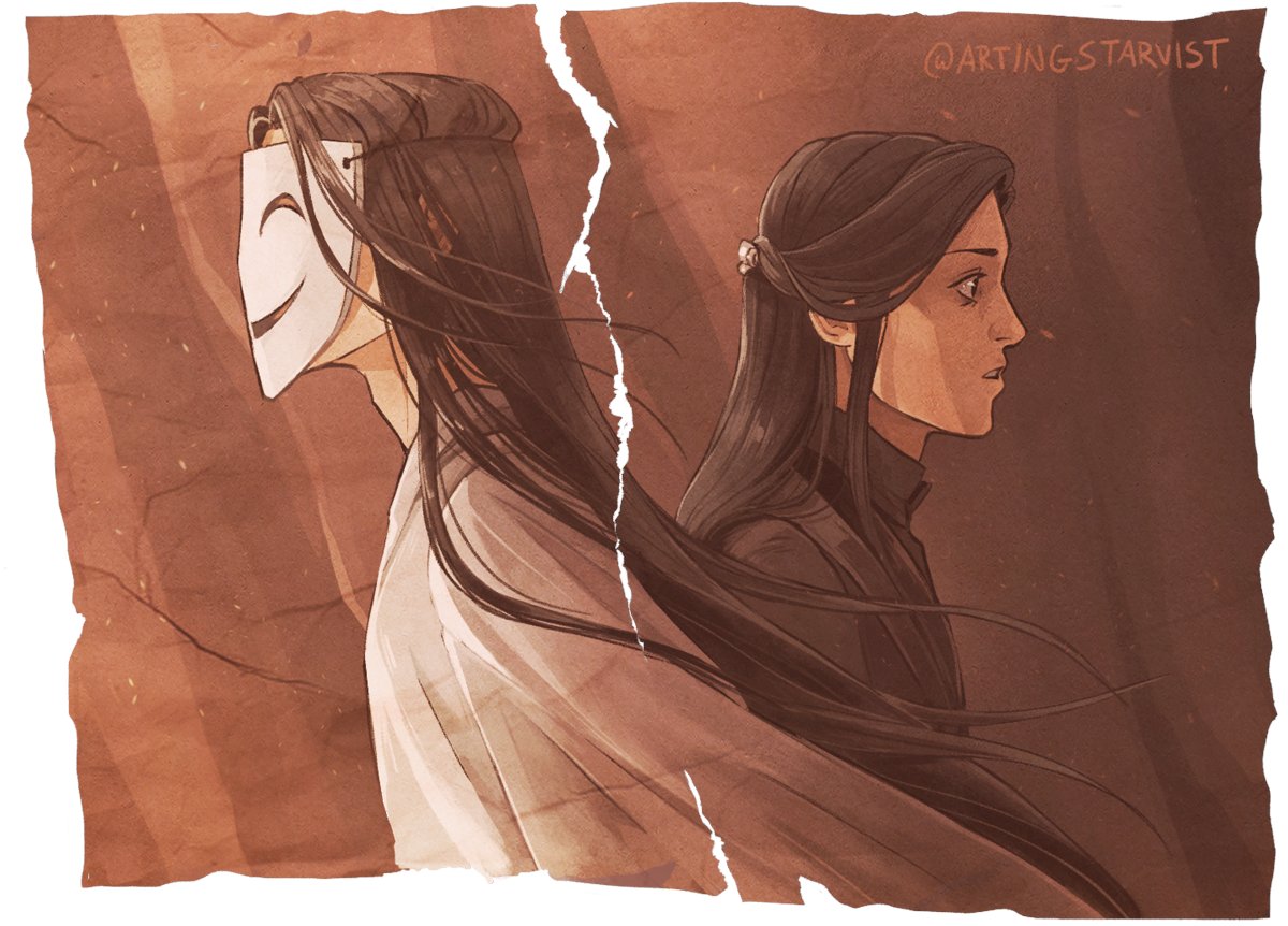 starvingwritist's tweet photo. I'm just having an off day haha. Didn't tag any of my announcement posts this morning. So. My illustrated longfic. It's being posted on Wednesdays. Here's the second illustration not posted earlier. Ty for your time. 😅 #tgcffanart  #TGCF 
 https://t.co/UIo8FuZAHw https://t.co/DwNTwq60oh