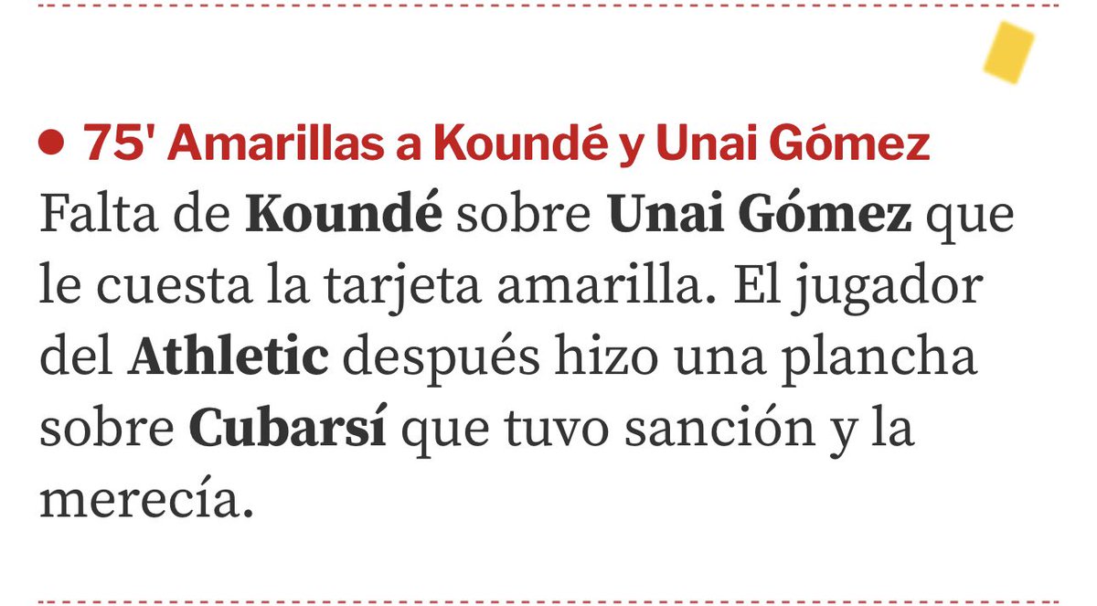 DanielAlejoPV's tweet photo. @BetPlayCO RESPUESTA URGENTE! 

En el partido de copa Athletic vs barcelona hay una confusión GRAVISIMA con las tarjetas del athletic. 

En muchos sitios se marca inclusive en la televisión español que Unai Gomez recibió tarjeta. https://t.co/y0nFHddJa4