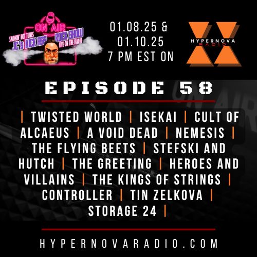 TONIGHT and Friday at 7:00 pm EST @kickassrockshow EPISODE 58 features music from:

@twistedworldofficial
@isekai_the_band
@cult_of_alcaeus
@avoiddeadofficial
@nemesisriffs
@theflyingbeets
and more!

TUNE IN ON THE @live365 APP OR
hypernovaradio.com