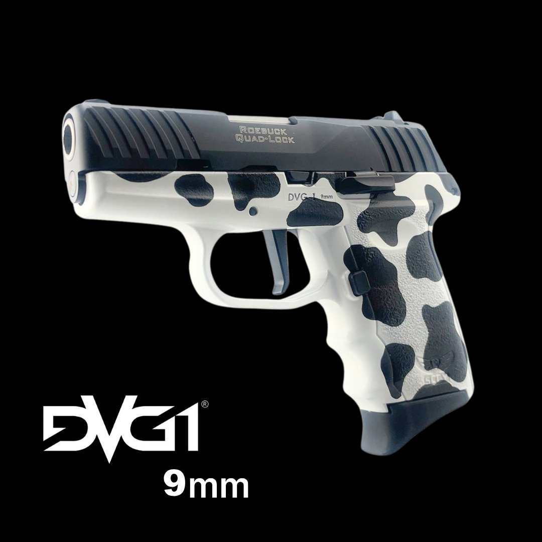 Carry in style and defend with precision. The DVG-1 Cow Print 9MM EDC – your perfect companion for everyday carry and range time.