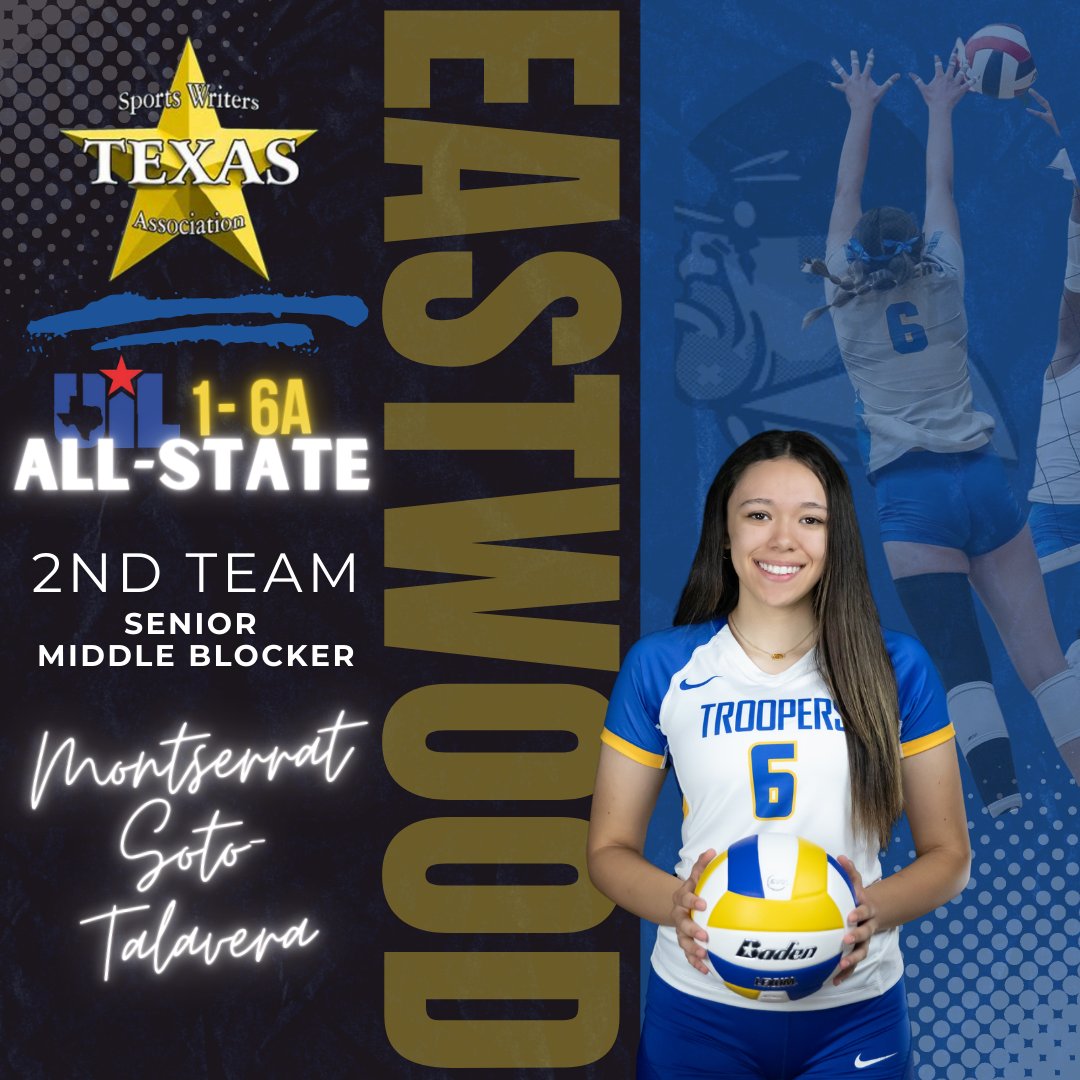 Congratulations to @montse_sotoo on your All-State recognition. Your trooper family is very proud of you! <a href="/EHSCoachLopez/">Julio Lopez</a> <a href="/YISDAthletics1/">YISD Athletics</a> <a href="/Prep1USA/">PREP1</a> @Btorres_EHS <a href="/EastwoodVball/">Eastwood Volleyball</a>