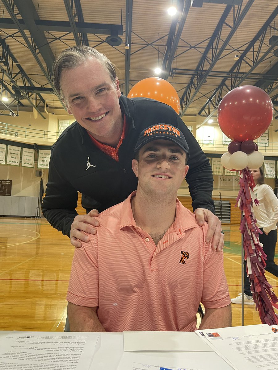 Wonderful day at Newman celebrating our QB Eli Friend’s signing with Princeton University !  He has been such a blessing to coach and is beyond deserving of this opportunity.  Congratulations to a truly phenomenal young man. We are so proud of you 12!!