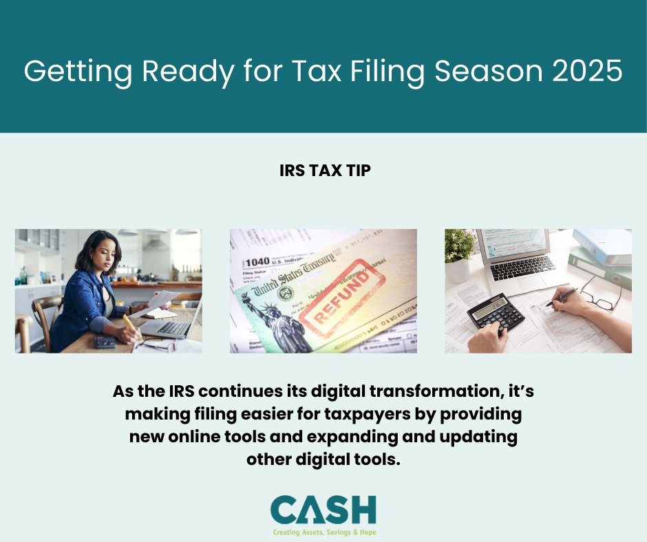CashRochester's tweet photo. #TaxTip: Tax planning is for everyone! Start preparing today to file your federal income tax return. Planning helps ensure your return is accurate and can prevent delays that might slow down your refund. https://t.co/vplb4DJ6FP