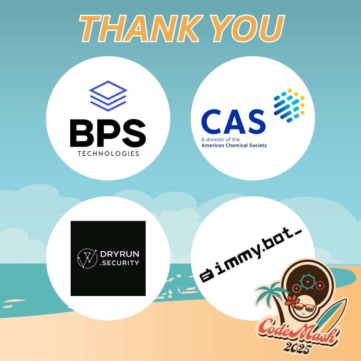 codemash's tweet image. A big thank you to all of our Gold sponsors this year! You are all amazing! Now put on those Hawaiian shirts and get ready for #CodeMash2025! 🌺