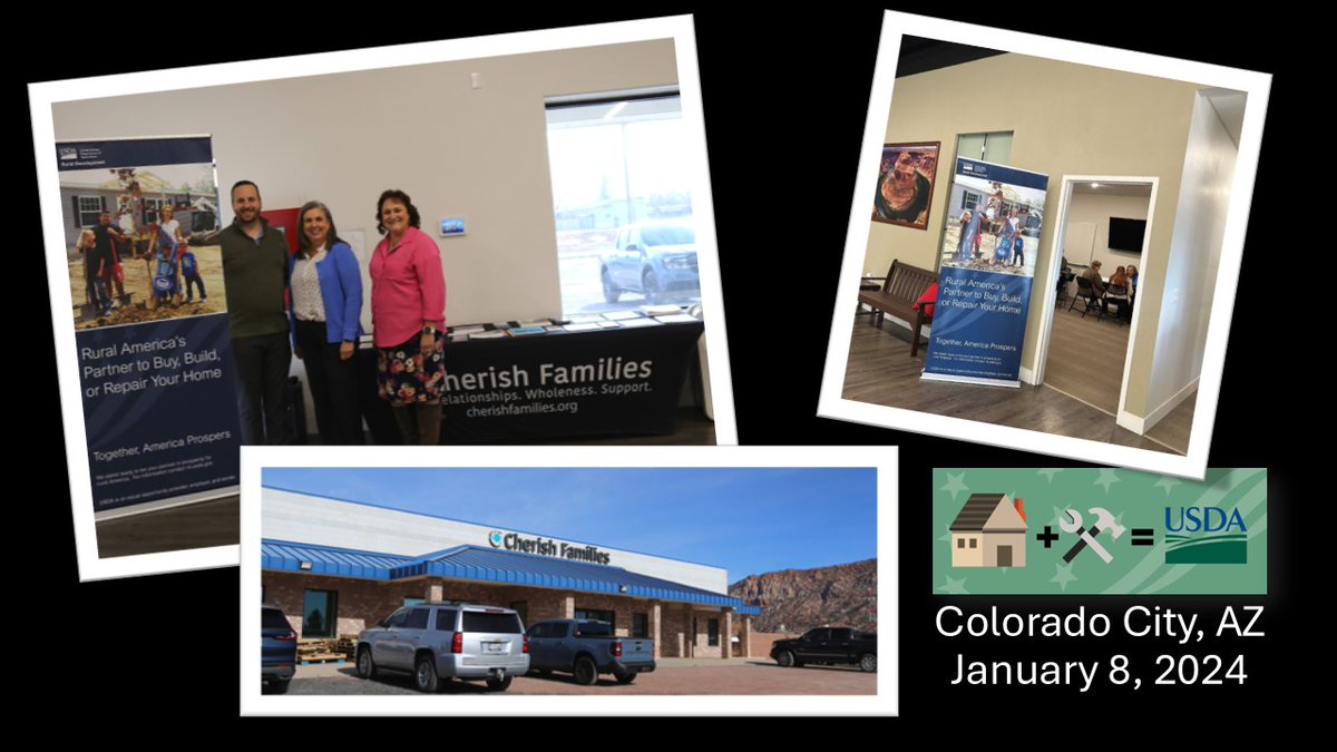 Today staff from our Single-Family Housing Programs partnered with CherishFamilies.org in Colorado City, AZ to  share information about our Home Repair Program and assist with the application process. For details about the program see: tinyurl.com/4x2xh9zw