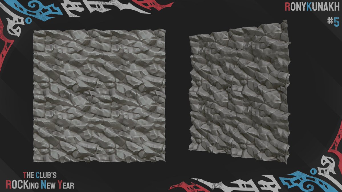 Sculpting a tileable was a whole new experience for me haha
<a href="/TheClubDiscord/">The Club</a> #zbrush 
Rock 05